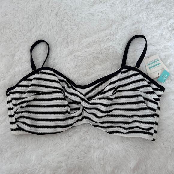 Sunsets California underwire twist bandeau top bundle of 2 blue black size 40D - Picture 4 of 13